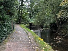 A section of the walk to town centre