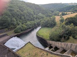 Beautiful scenery at the dam