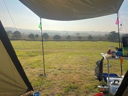 View from top of camping field