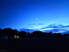 Night sky over the campsite from our pitch.