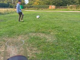 Space in front of pitch