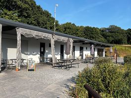 The toilet block