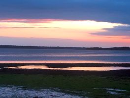 Sunset on the site