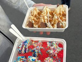 Ice cream van came onto the site