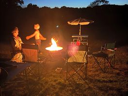 Nighttime fire basket
