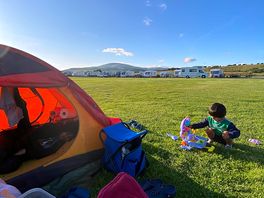 Lovely pitch to set up the tent