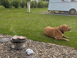Cooking our dinner in peaceful surroundings