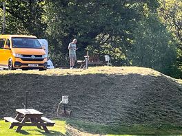 Our camper on pitch