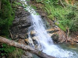 The difficult to find waterfall in bad hofgastein