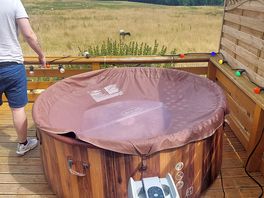 Hot tub and view