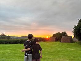 Watching the sunset together