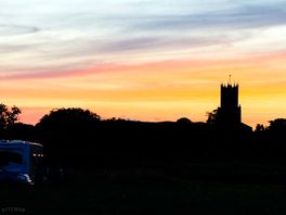 Nightfall over the church
