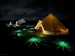 On site bell tent