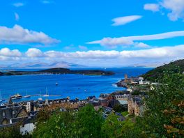 Oban harbour from mccraigs monument