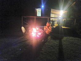 Nightcap by firelight.