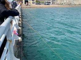 Crabbing on the pier