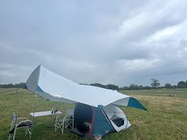 Our original set up, pre storm!