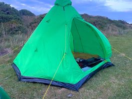 Cheap tent for trial run