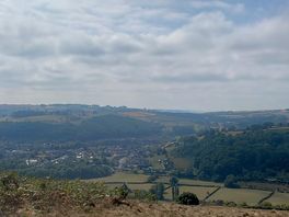 View from the top of offa’s dike path