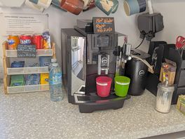 Hot drinks available in the honesty shop