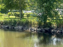 The river which runs next to the campsite