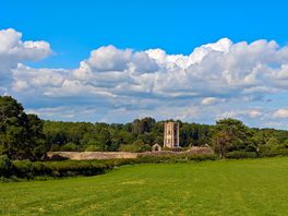 View of fountains abbey from our tent