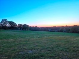 Sunset over the fields