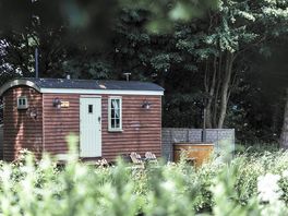Shepherd's hut exterior