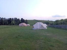 Well-spaced tents