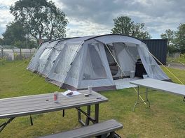 Tent set up ready to go