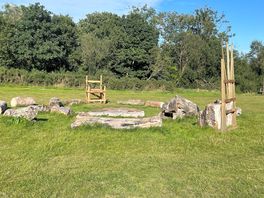 Seating area within the main field