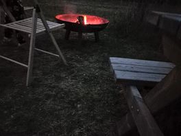 Fire pit hired on site.
