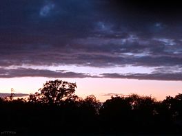Sunset from the dog field