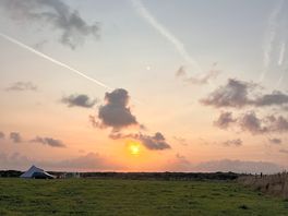 Sunrise view from our tent