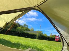 Morning view from our tent.