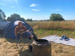 Relaxing in the baking heat..