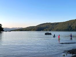 Evening swim