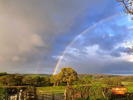 It did rain briefly.