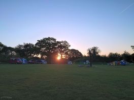 Sunset on campsite