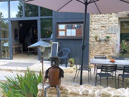 Outside dining.