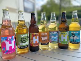 Local cider can buy in shop