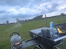 Our little kitchen set up