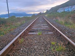 Looking down the railway line