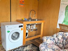 Inside the pot washing hut