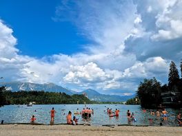 Lake bled, bij de ingag van de camping