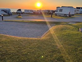 Sunrise across the site