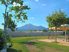 View of vesuvius from the campervan pitch