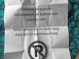 Dies würde auch noch unter meiner scheibenwischer gelegt! statt mit mir zu reden