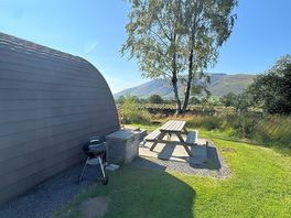 Bbq and seating area