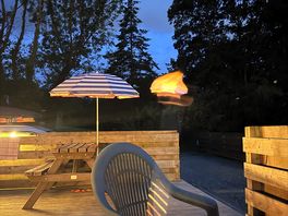 Outdoor decking area.
